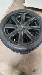 Mini Winterbanden met zwarte lichtmetalen velgen - 17 inch, Auto-onderdelen, Banden en Velgen, Ophalen, Gebruikt, Banden en Velgen