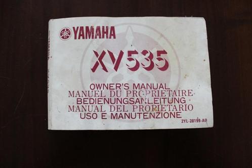 Yamaha XV535 1989 motorcycle owner's manual anleitung, Motoren, Handleidingen en Instructieboekjes, Yamaha, Ophalen of Verzenden