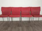 4 design eetkamerstoelen Bon Tempi Casa Lara, Ophalen, Gebruikt, Rood, Vier