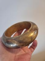 Vintage 1980 massief koperen armband, Sieraden, Tassen en Uiterlijk, Armbanden, Ophalen of Verzenden, Zo goed als nieuw, Goud