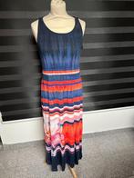 Blauw rode lange dames jurk van Desigual maat M, Maat 38/40 (M), Blauw, Ophalen of Verzenden, Zo goed als nieuw