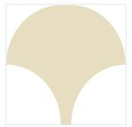 De Tegel Seashell tegels Ivory, Doe-het-zelf en Verbouw, Tegels, Ophalen, Nieuw, Minder dan 20 cm, Wandtegels