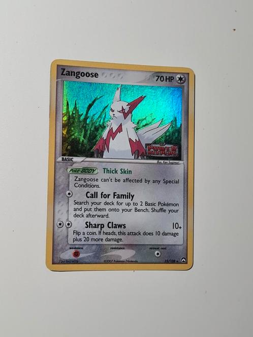 Zangoose 25/108 Holo, Hobby en Vrije tijd, Verzamelkaartspellen | Pokémon, Zo goed als nieuw, Losse kaart, Ophalen of Verzenden