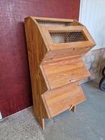 Houten aardappel ui bewaarkast met gaas, Ophalen