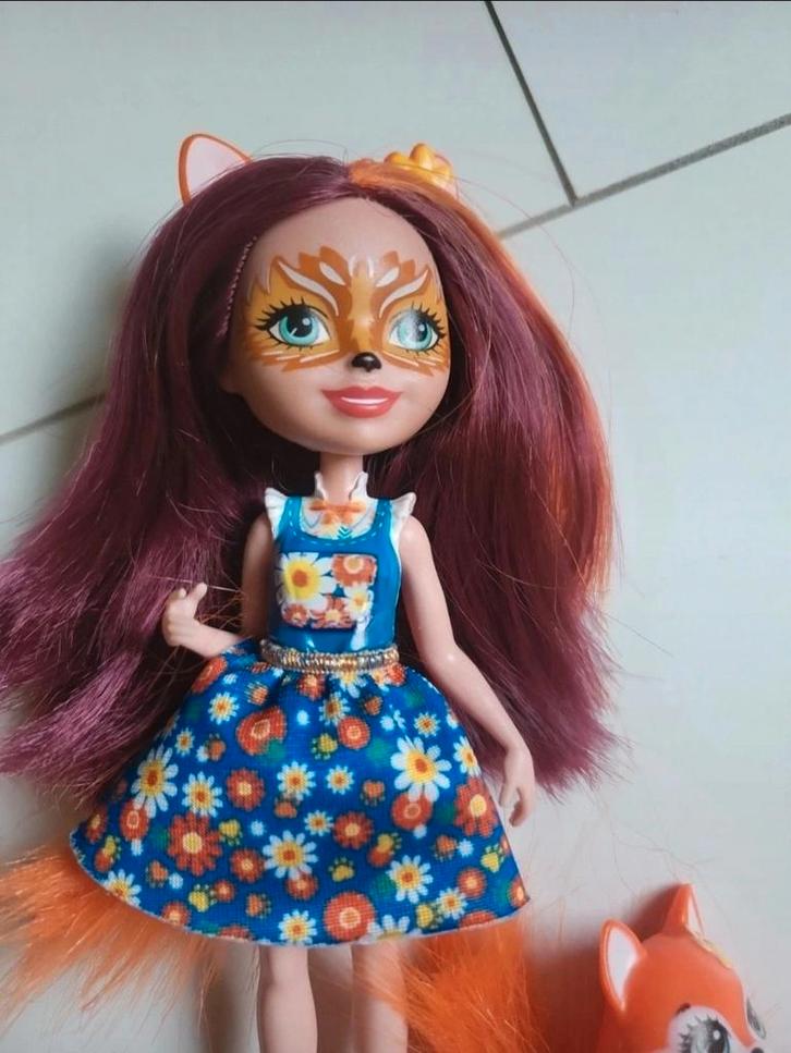 Enchantimals Felicity Vos & Flick, Verzamelen, Poppetjes en Figuurtjes, Zo goed als nieuw, Ophalen of Verzenden