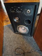 een paar oude vintage luidsprekers., Audio, Tv en Foto, Luidsprekers, Gebruikt, Minder dan 60 watt, Front, Rear of Stereo speakers