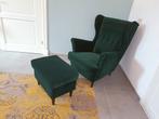 Fauteuil groen strandmon, Huis en Inrichting, Fauteuils, Ophalen of Verzenden, Zo goed als nieuw, 75 tot 100 cm, 50 tot 75 cm