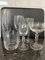Boheems kristallen glasservies, Antiek en Kunst, Antiek | Glas en Kristal, Ophalen