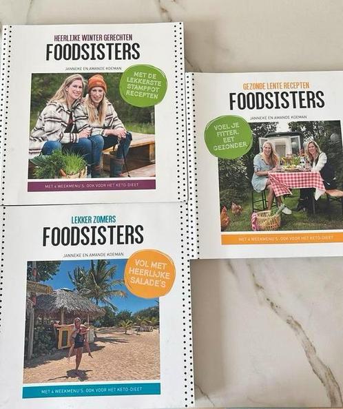 7 boeken Foodsisters !, Boeken, Gezondheid, Dieet en Voeding, Zo goed als nieuw, Dieet en Voeding, Ophalen of Verzenden