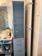Blauwe badkamerkast Ikea, Ophalen, (Half)hoge kast, Minder dan 50 cm, Gebruikt