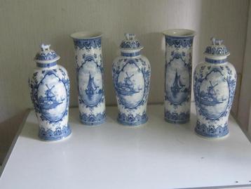 huisontruiming Delfts Blauw kaststel, tegelplateau, indianen beschikbaar voor biedingen