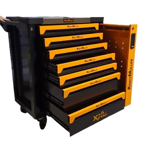 gereedschapswagen xxl pro army orange  582 delig, Doe-het-zelf en Verbouw, Gereedschapskisten, Nieuw, Gevuld, Ophalen of Verzenden