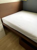 IKEA. Malm  140x200, Huis en Inrichting, Ophalen, Strak, Bruin, Tweepersoons