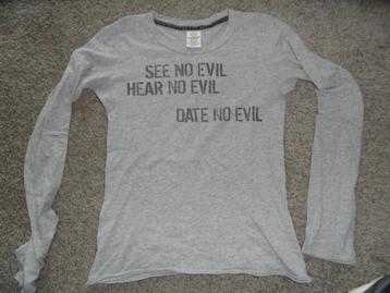 Leuk, grijs T-shirt van Abercrombie & Fitch, maat S beschikbaar voor biedingen