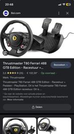 Thrustmaster T80 PlayStationstuur met gaspedalen, PlayStation 5, Stuur of Pedalen, Zo goed als nieuw, Ophalen