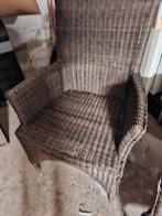 3x Wicker tuinstoel - Gebruikt, Ophalen, Gebruikt, Minder dan 75 cm, Riet of Rotan