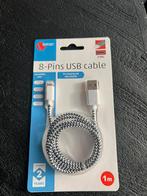 8 pins USB cable for charging and data transfer!, Telecommunicatie, Mobiele telefoons | Telefoon-opladers, Apple iPhone, Ophalen of Verzenden