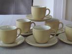 6 Noritake Colorwave Yellow Grote Kop en Schotels, Keramiek, Ophalen of Verzenden, Zo goed als nieuw, Overige stijlen