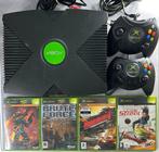 Xbox Original Compleet 4 games en 2 controllers, Spelcomputers en Games, Spelcomputers | Xbox Original, Ophalen of Verzenden, Gebruikt