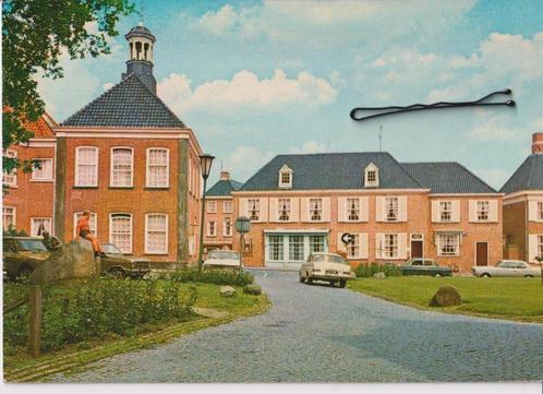 Ootmarsum, Stadhuis met auto's Opel Kadett B, Verzamelen, Ansichtkaarten | Nederland, Gelopen, Overijssel, 1960 tot 1980, Ophalen of Verzenden