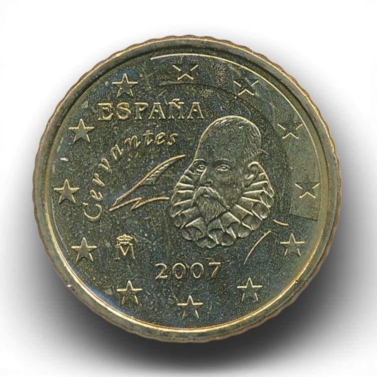 Spanje 50 eurocent 2007, Postzegels en Munten, Munten | Europa | Euromunten, Ophalen of Verzenden, Spanje, 50 cent, Losse munt