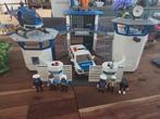 Playmobil politiebureau, auto en helikopter, Kinderen en Baby's, Speelgoed | Playmobil, Ophalen of Verzenden, Gebruikt, Complete set