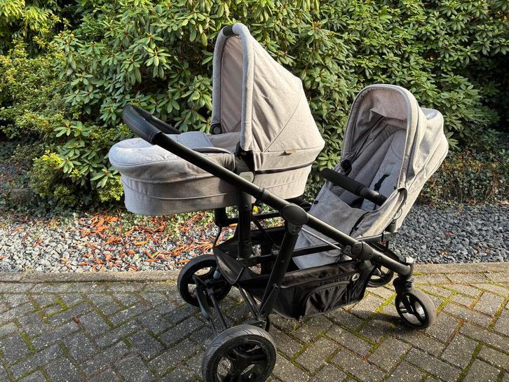 Duo kinderwagen Topmark, Kinderen en Baby's, Kinderwagens en Combinaties, Combiwagen, Overige merken, Duowagen, Luchtbanden, Met reiswieg