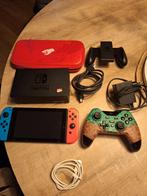 Nintendo Switch 64GB met extra controller en accessoires, S, Met 2 controllers, Ophalen of Verzenden, Zo goed als nieuw