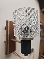 Vintage, jaren 60/70 wandlampje, Ophalen of Verzenden, Gebruikt, Glas