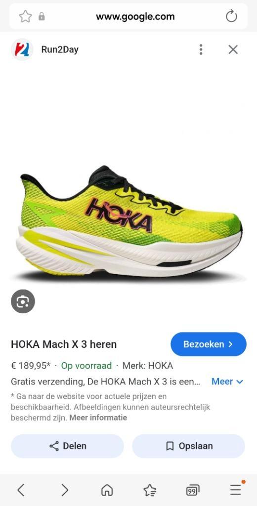 HOKA Mach X 3 Heren, Hobby en Vrije tijd, Overige Hobby en Vrije tijd, Nieuw, Ophalen of Verzenden