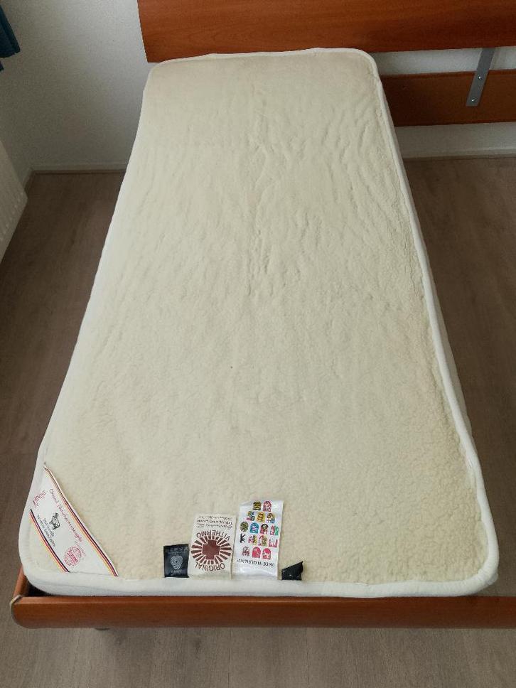 Vithermo wollen onderdeken, Huis en Inrichting, Slaapkamer | Beddengoed, Gebruikt, Deken of Dekbed, Eenpersoons, Wit, Ophalen of Verzenden