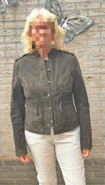 Mooie leren damesjas - Maat 42, Ophalen, Bruin, Maat 42/44 (L), Zo goed als nieuw