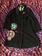 Mooie A-lijn designer jas van Desigual 42/44 nu voor 64,99€, Zwart, Maat 42/44 (L), Ophalen of Verzenden, Desigual
