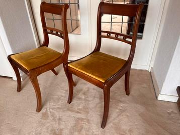 Set midcentury Eetkamerstoelen Empire/Regency beschikbaar voor biedingen