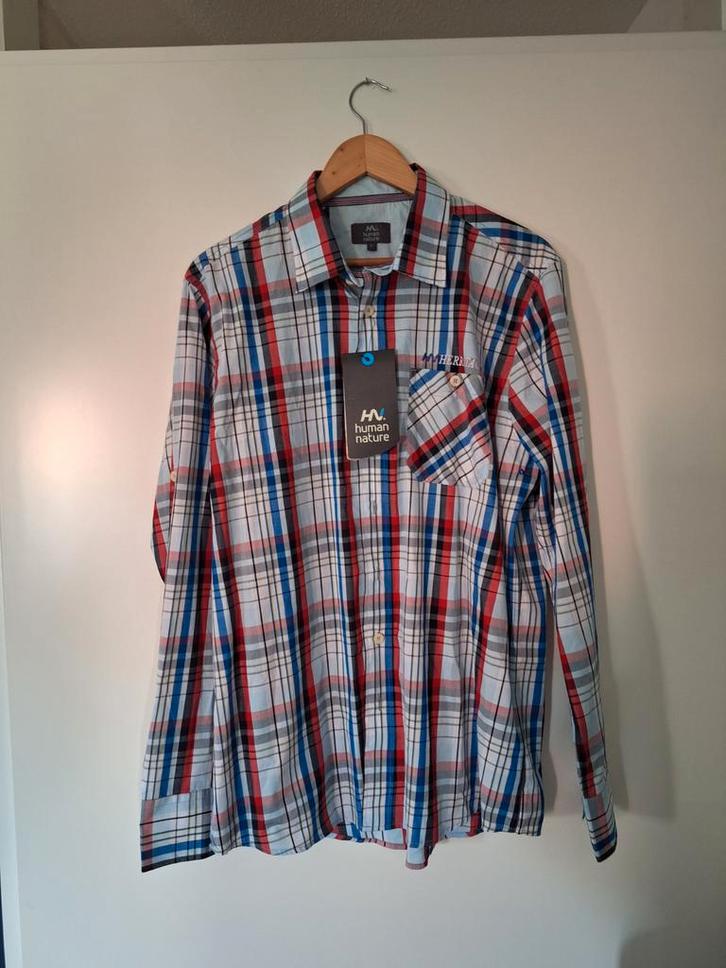 🍀 2 Human Nature heren overhemden maat L, Kleding | Heren, Overhemden, Nieuw, Halswijdte 41/42 (L), Overige kleuren, Ophalen of Verzenden