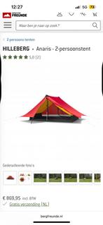 Hillegersberg Anaris 2persoons tent, Ophalen of Verzenden, Zo goed als nieuw, Tot en met 2