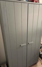 Woood Dennis Kledingkast Grenen Grijs, Huis en Inrichting, Kasten | Kledingkasten, Ophalen, 100 tot 150 cm, 200 cm of meer, Zo goed als nieuw