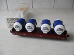 Fleischmann Platte wagen met Tucher Containers no 98 5229, Ophalen, Gelijkstroom, Fleischmann, Wagon