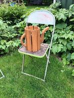 houten sier bloem theepot, Huis en Inrichting, Ophalen, Overige materialen, Overige kleuren, Nieuw