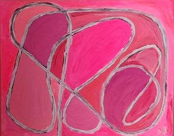Abstract schilderij  beschikbaar voor biedingen