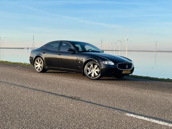 Maserati Quattroporte 4.2 V8 Sport GT S 2008 Zwart, Auto's, Maserati, Particulier, Quattroporte, ABS, Airbags, Airconditioning