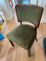 4x Vintage stoelen van massief eikenhout frame, Huis en Inrichting, Ophalen, Gebruikt, Bruin, Vier