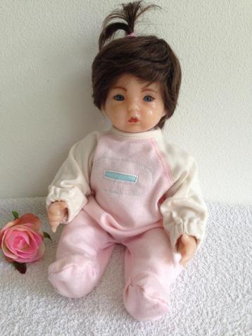 🌺Zeldzaam Vintage WAX/ Wassen BABYPOPJE van 32 cm.  beschikbaar voor biedingen