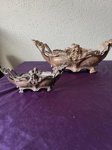 Set antieke Art Nouveau jardinières ca. 1900 beschikbaar voor biedingen