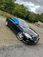 Mercedes S63 AMG V8 biturbo  544 pk originele lang, Auto's, Automaat, Zwart, Leder, 2650 kg