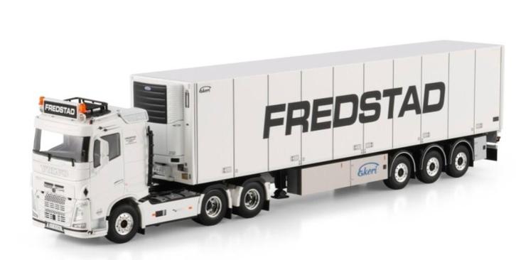 WSI VOLVO FH4 + KOELTRAILER - FREDSTAD, Hobby en Vrije tijd, Modelauto's | 1:50, Nieuw, Bus of Vrachtwagen, Wsi, Ophalen of Verzenden
