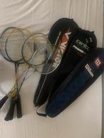 Badmintonrackets 4 stuk met hoes, Ophalen of Verzenden, Gebruikt, Racket(s)