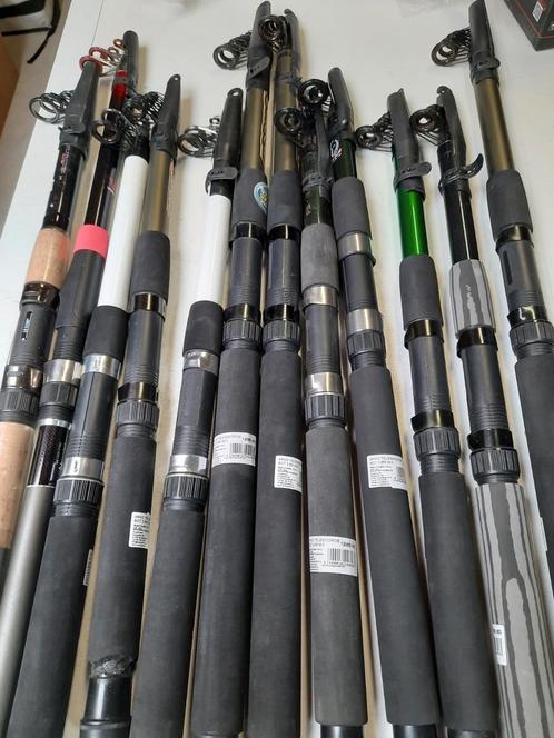 12 telescoop werphengels.  Lengte 3.60m, Watersport en Boten, Hengelsport | Algemeen, Nieuw, Werphengel, Ophalen of Verzenden