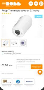 Popp Thermostaatkraan Z-Wave, Ophalen of Verzenden, Slimme thermostaat, Zo goed als nieuw