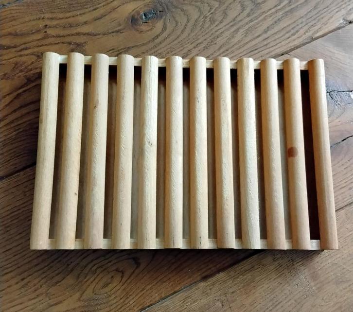 Houten broodplank - stokbroodplank met kruimelopvang - hout, Huis en Inrichting, Keuken | Keukenbenodigdheden, Gebruikt, Ophalen of Verzenden